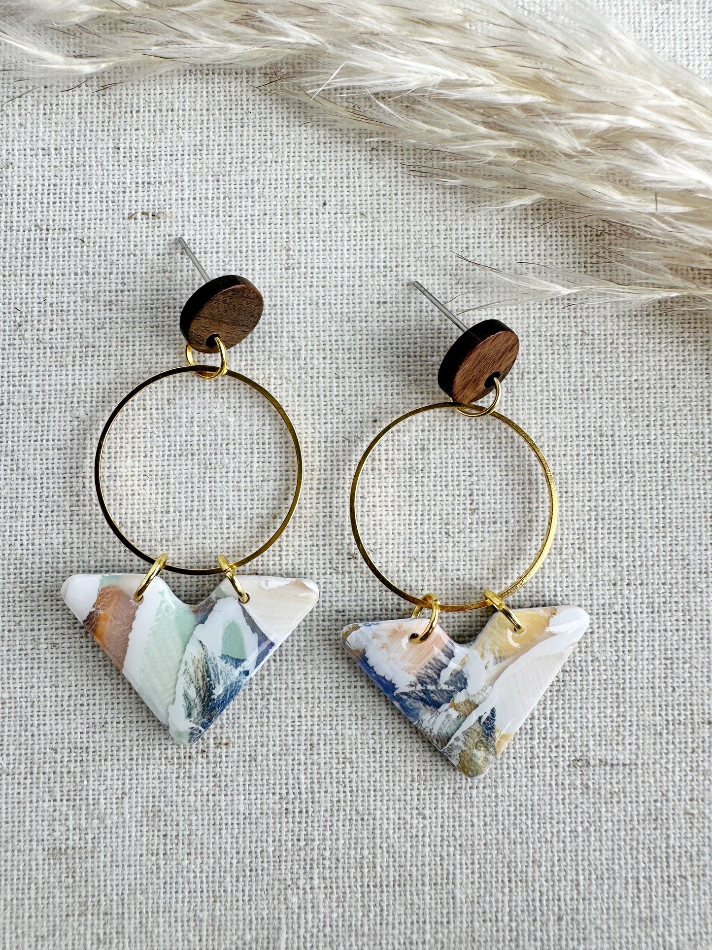 Autumn Watercolor Dangles