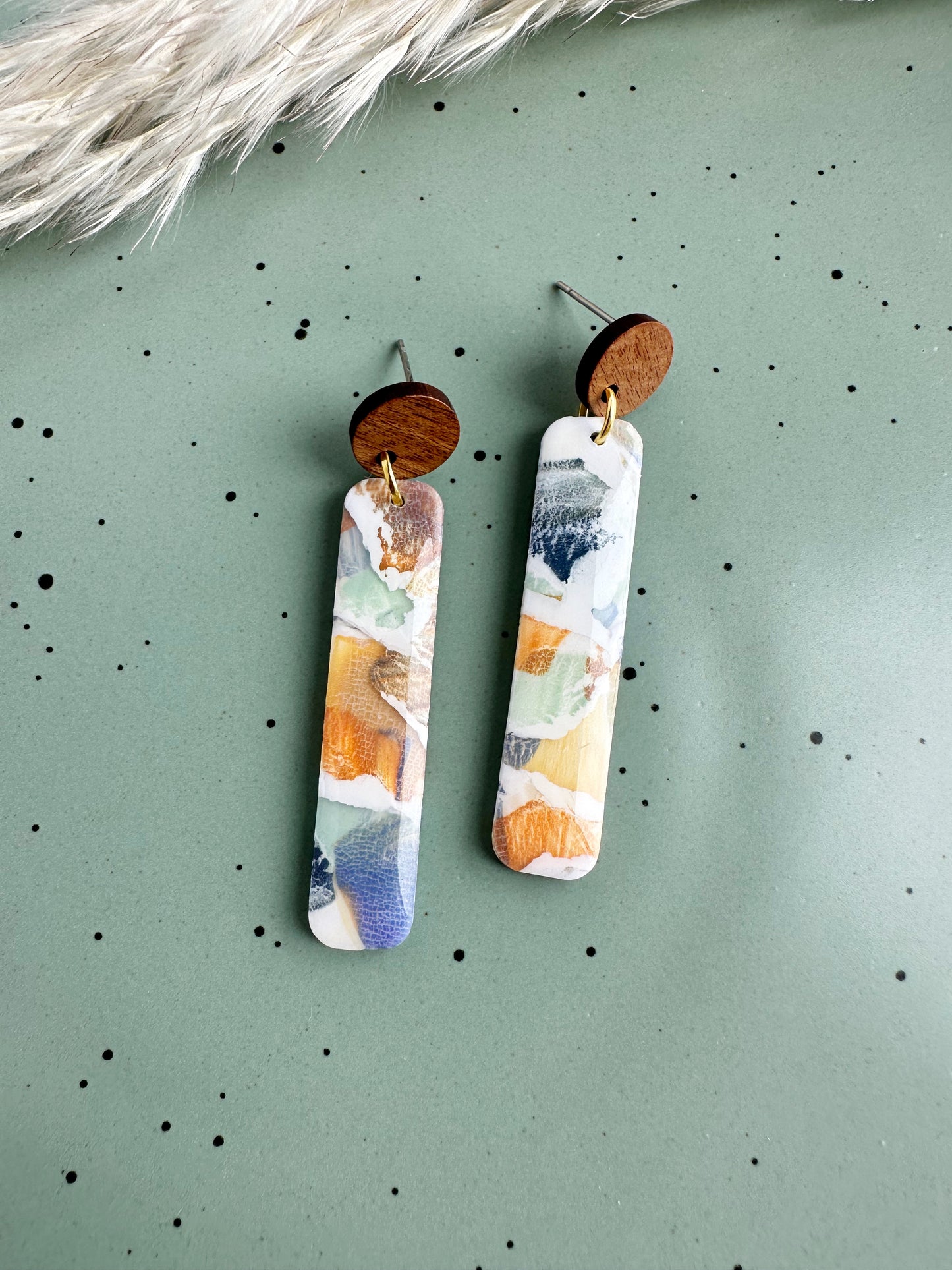 Autumn Watercolor Dangles