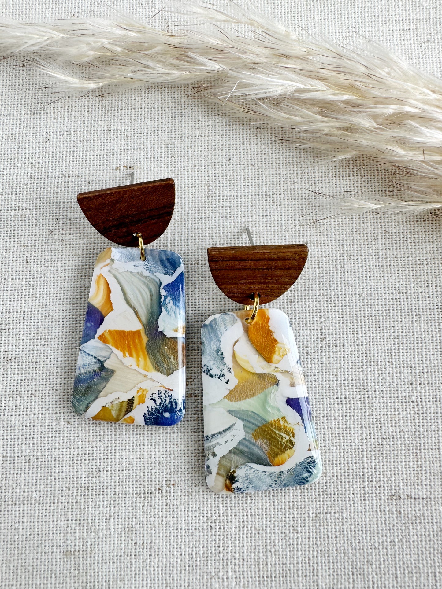 Autumn Watercolor Dangles