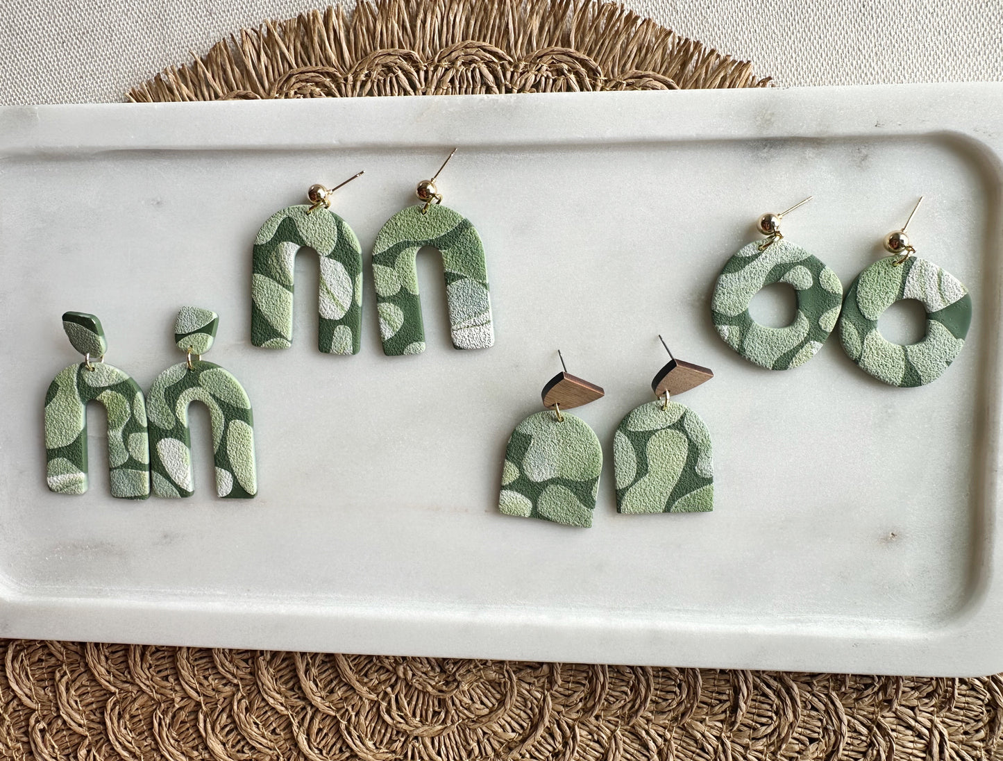 Green Botanical Dangles