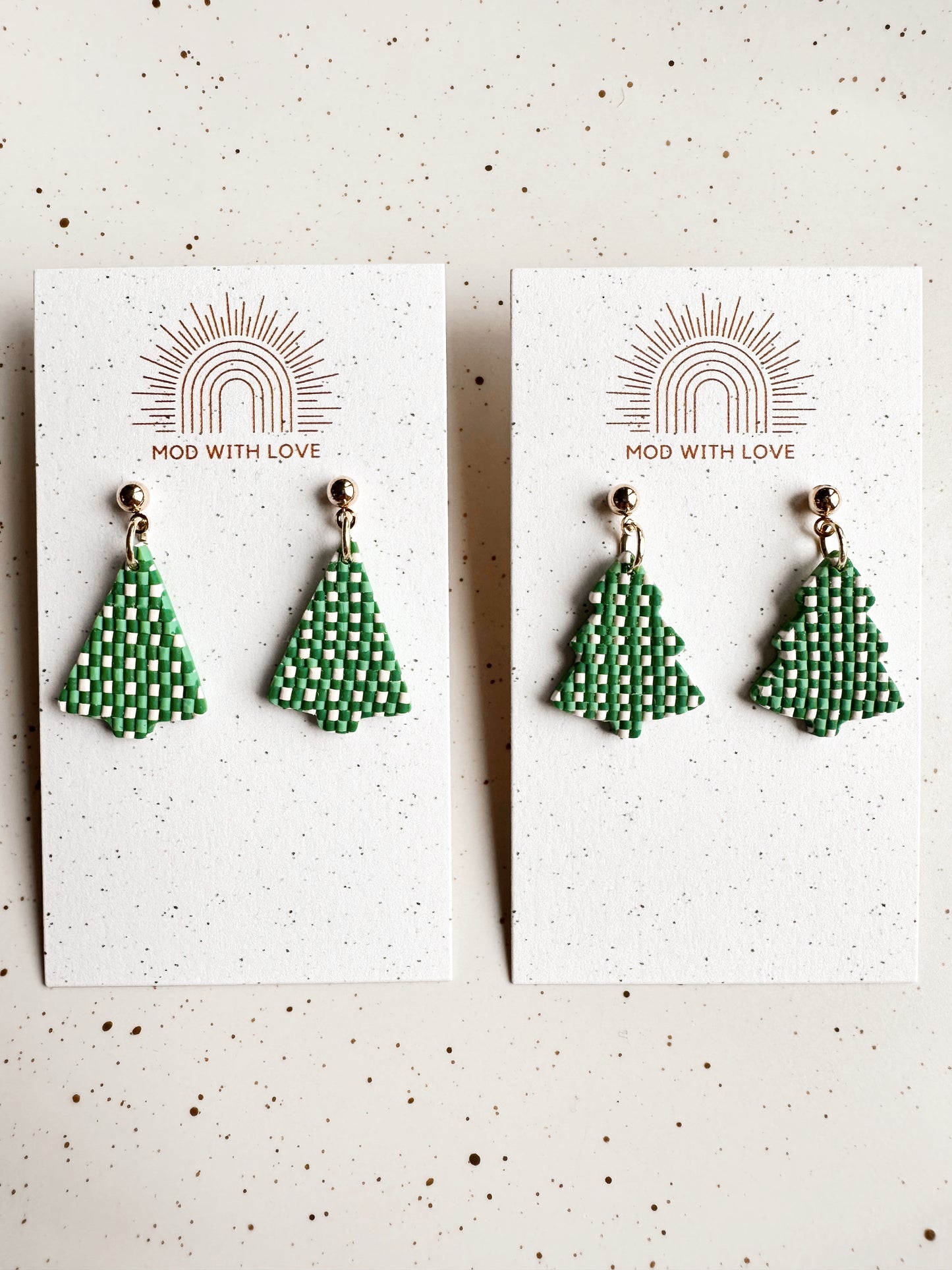 Checkered Christmas Trees