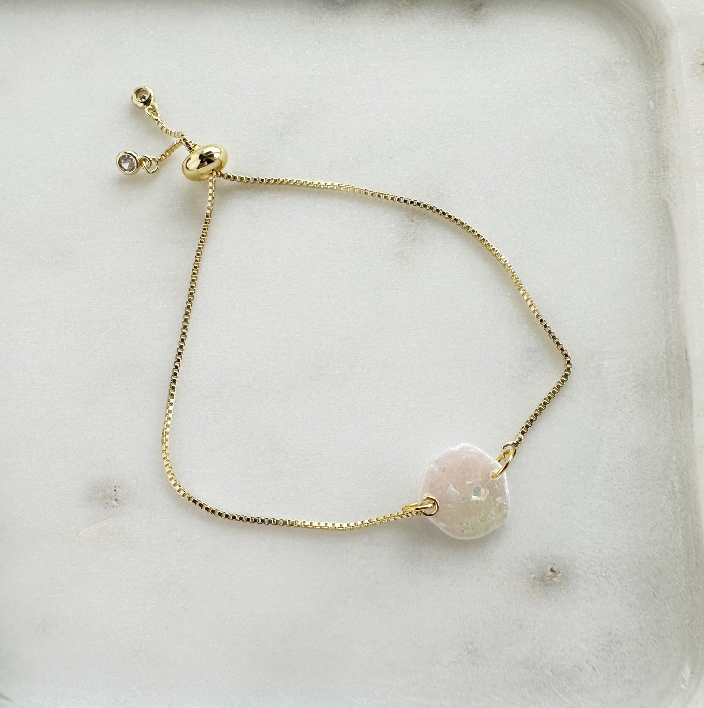 Opal Adjustable Slider Bracelet