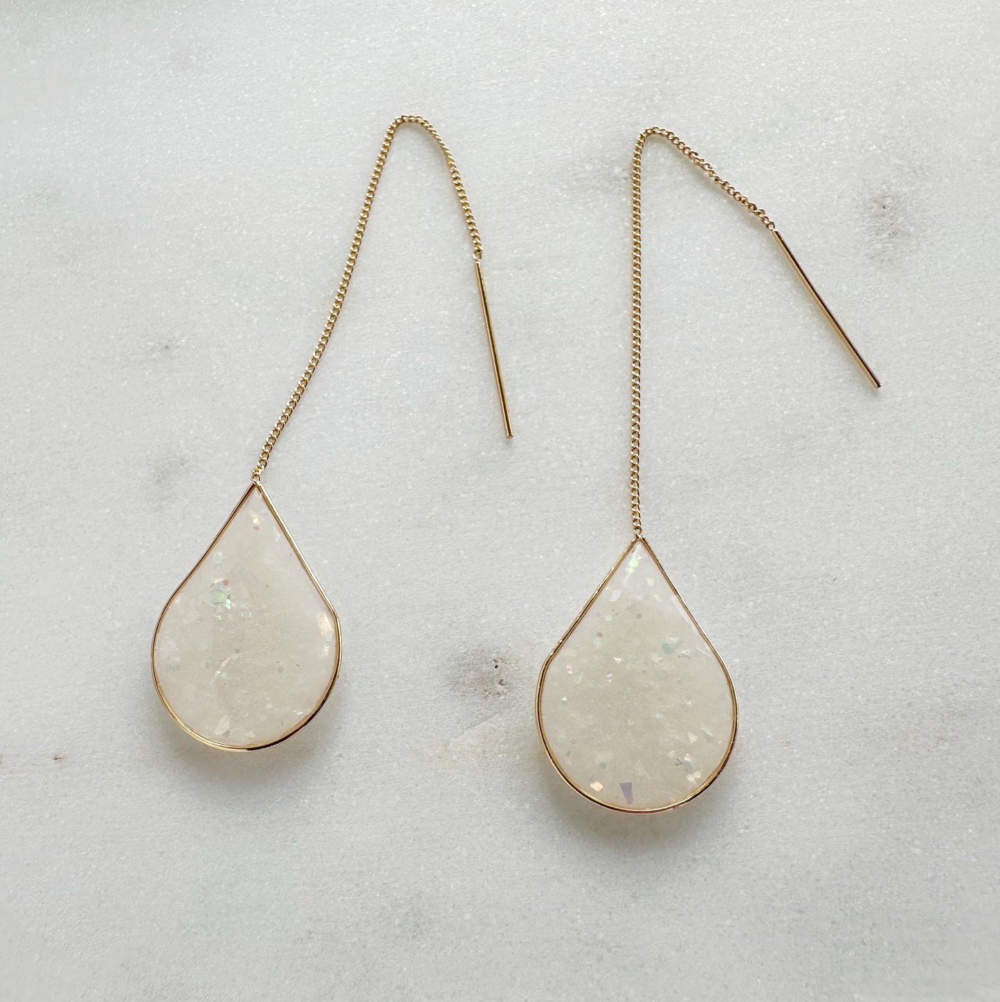 Opal Threader Earrings