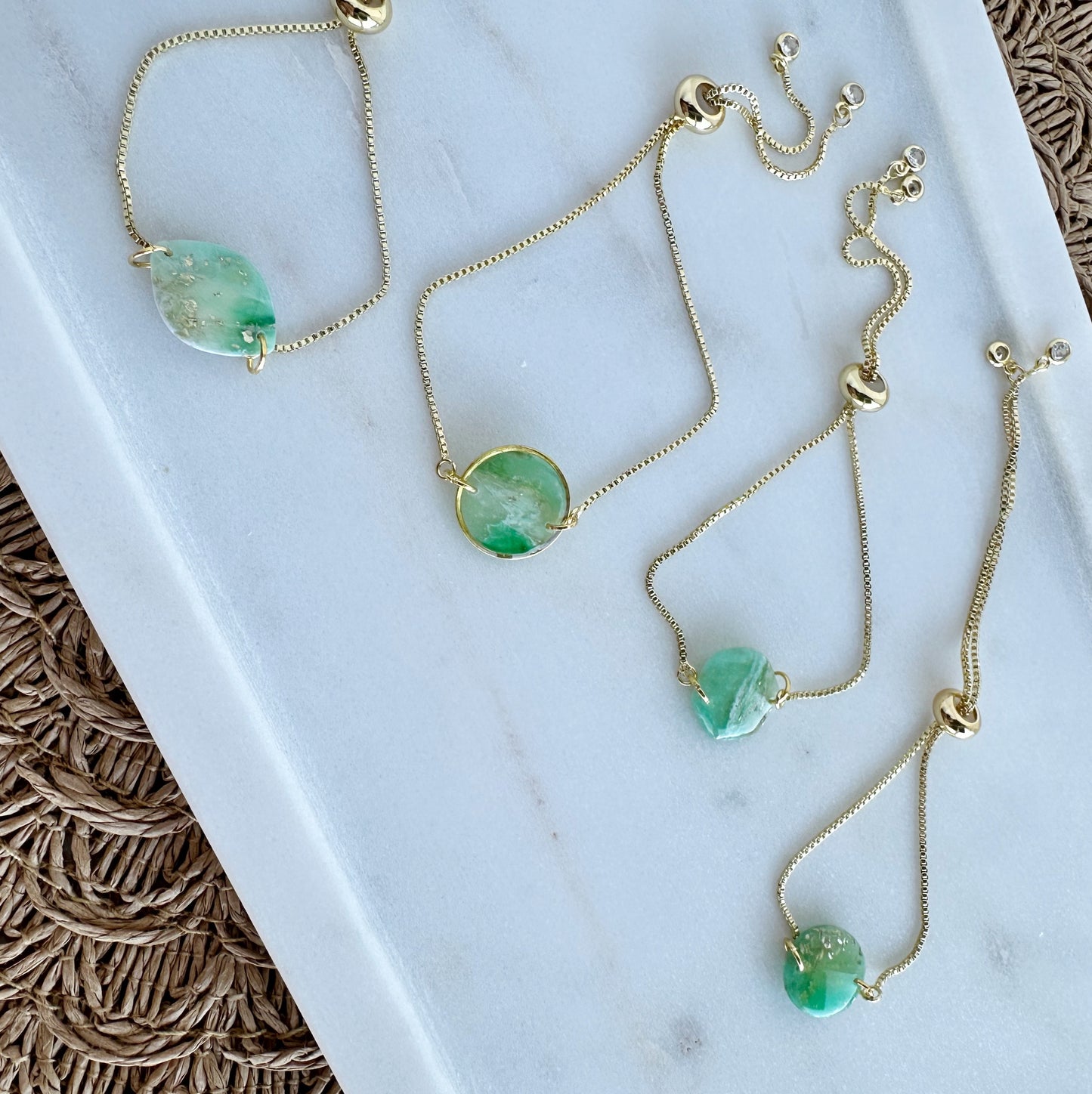 Green Marble Bracelets
