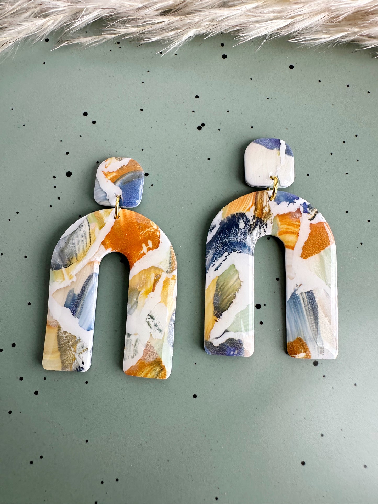 Autumn Watercolor Dangles