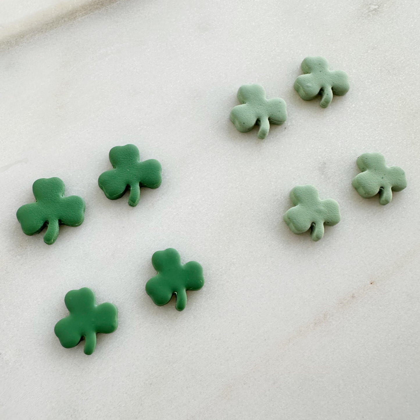 Matte Shamrock Studs