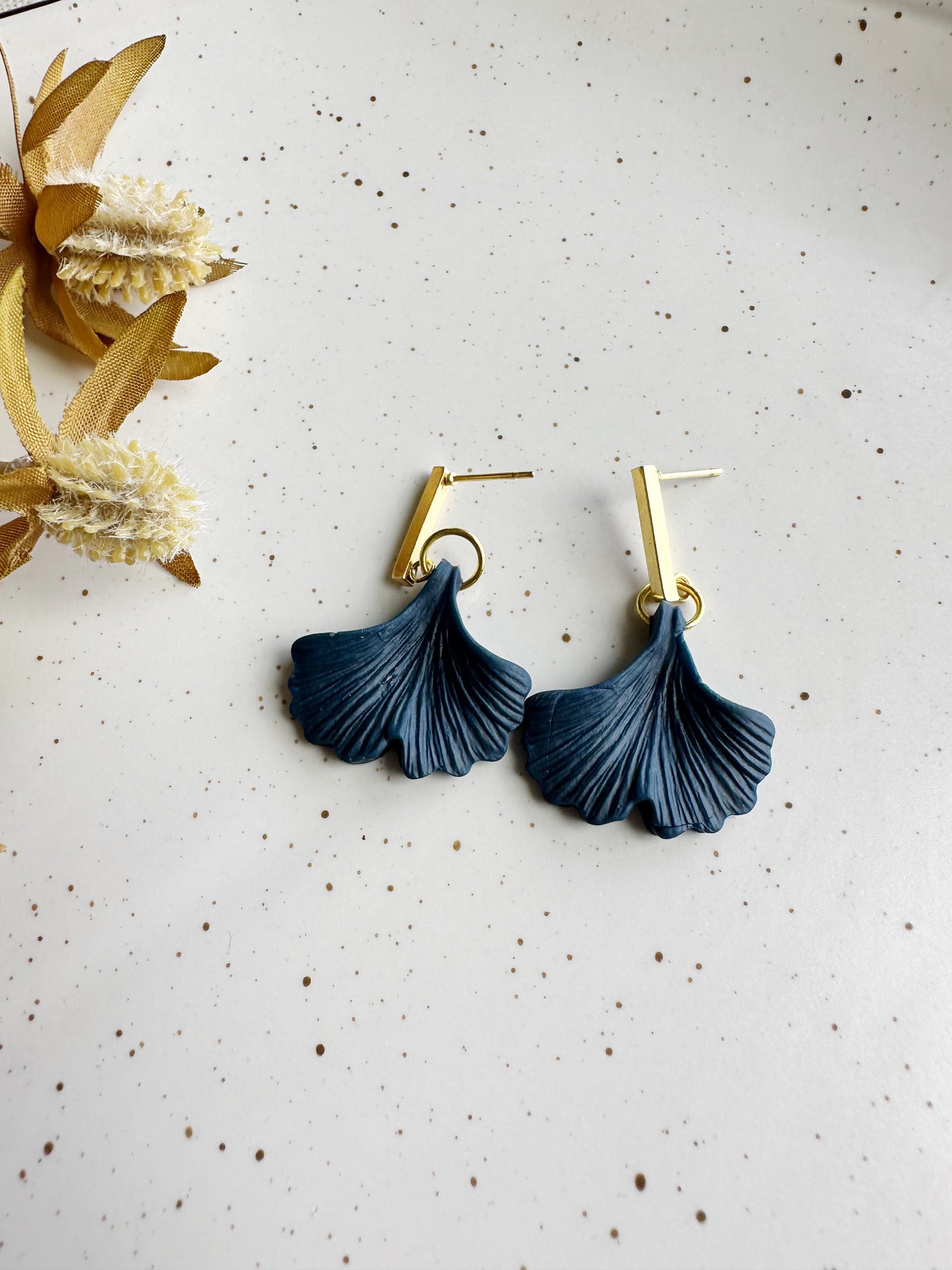 Gingko Leaves Dangle Earrings