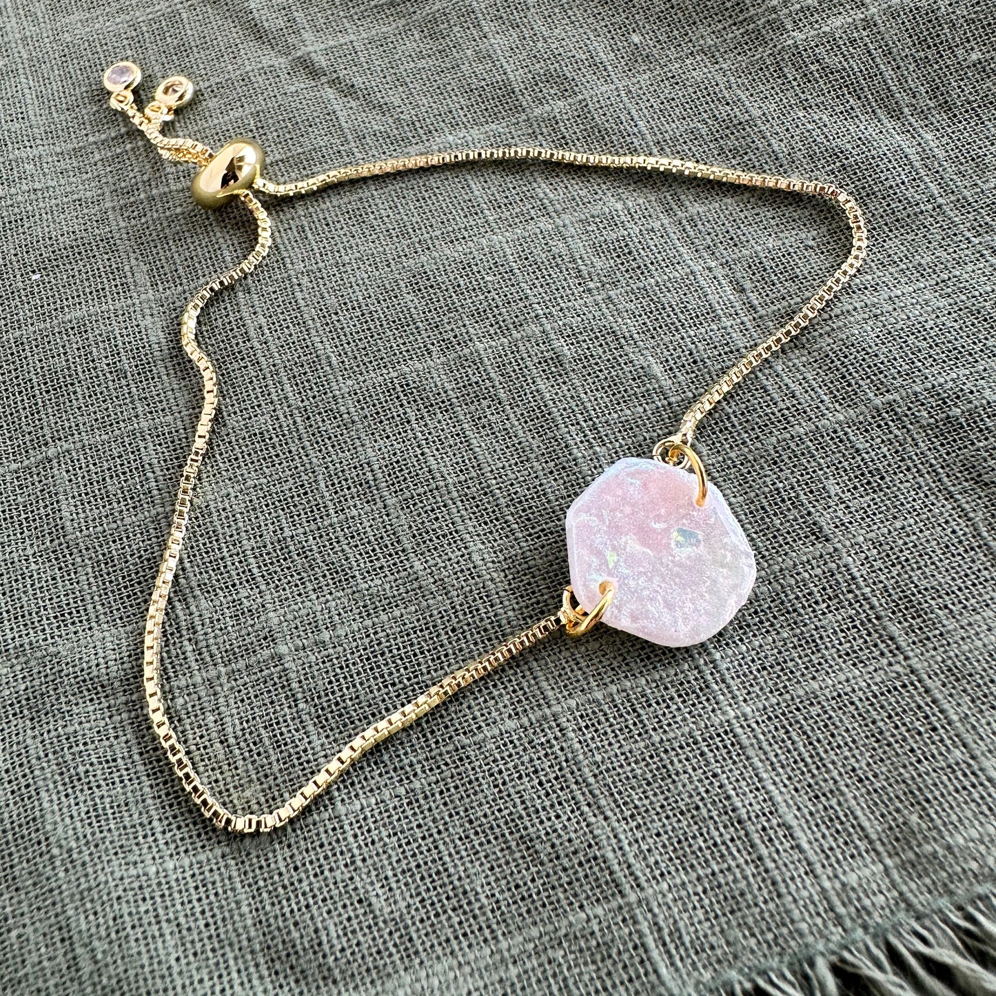 Opal Adjustable Slider Bracelet
