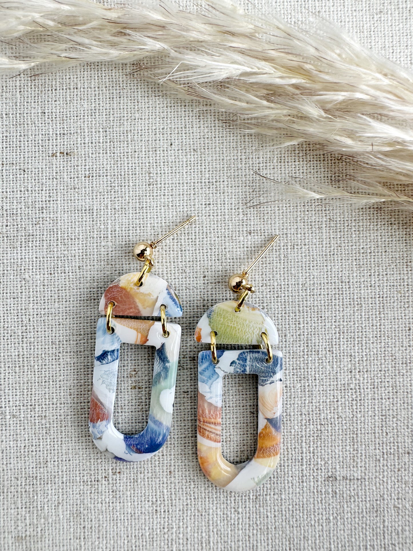 Autumn Watercolor Dangles