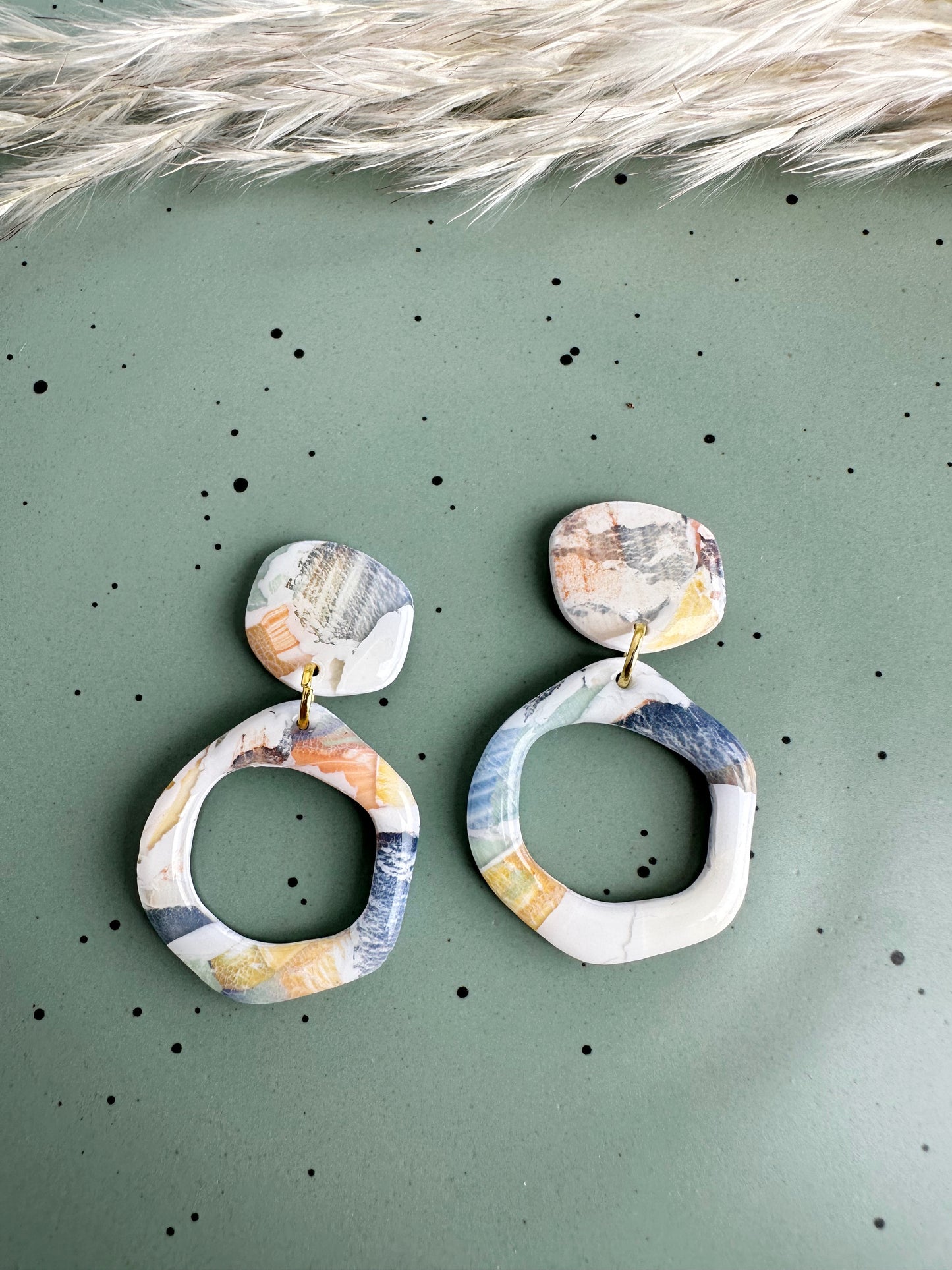 Autumn Watercolor Dangles
