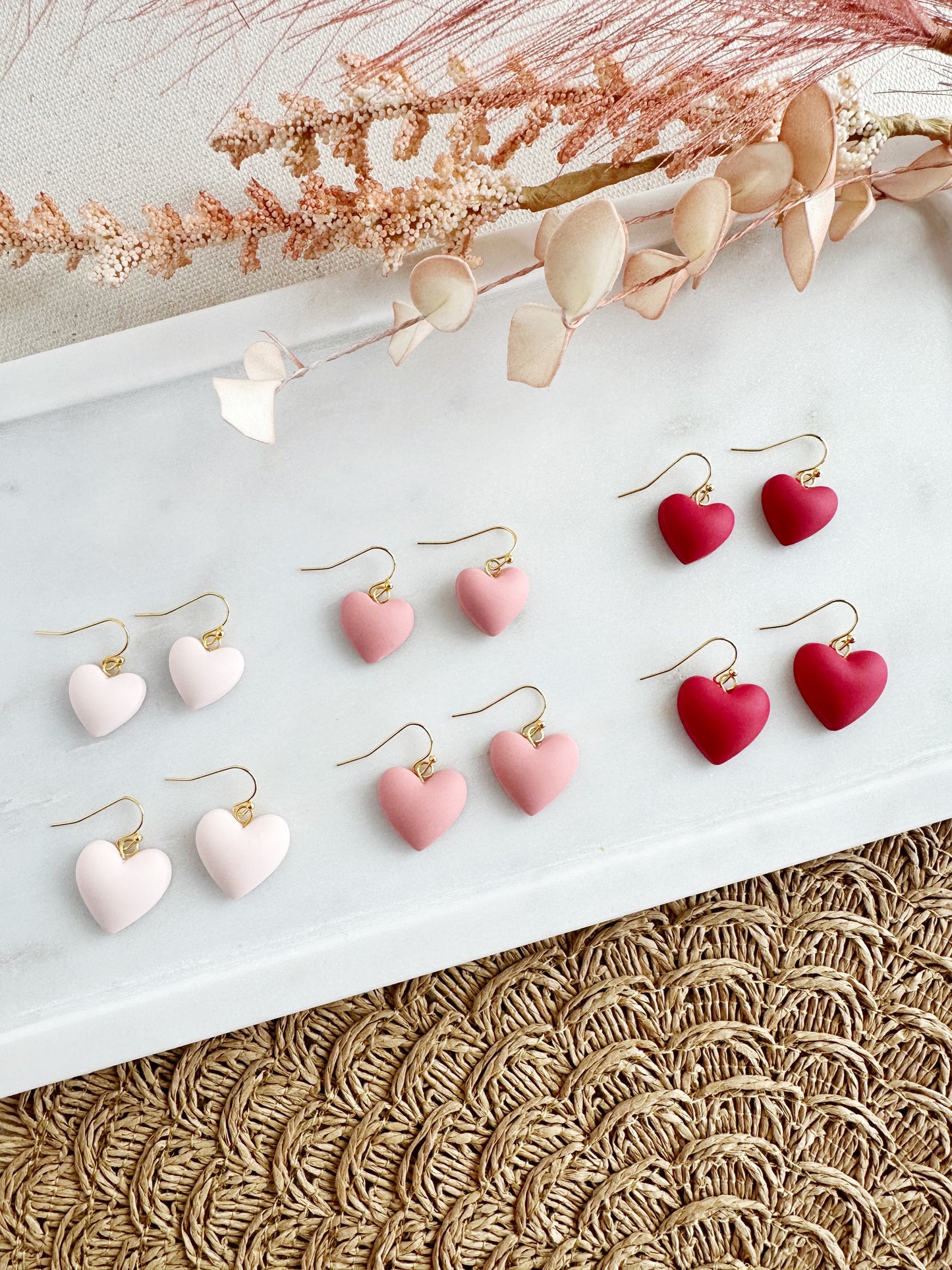 Puffy Heart Dangles
