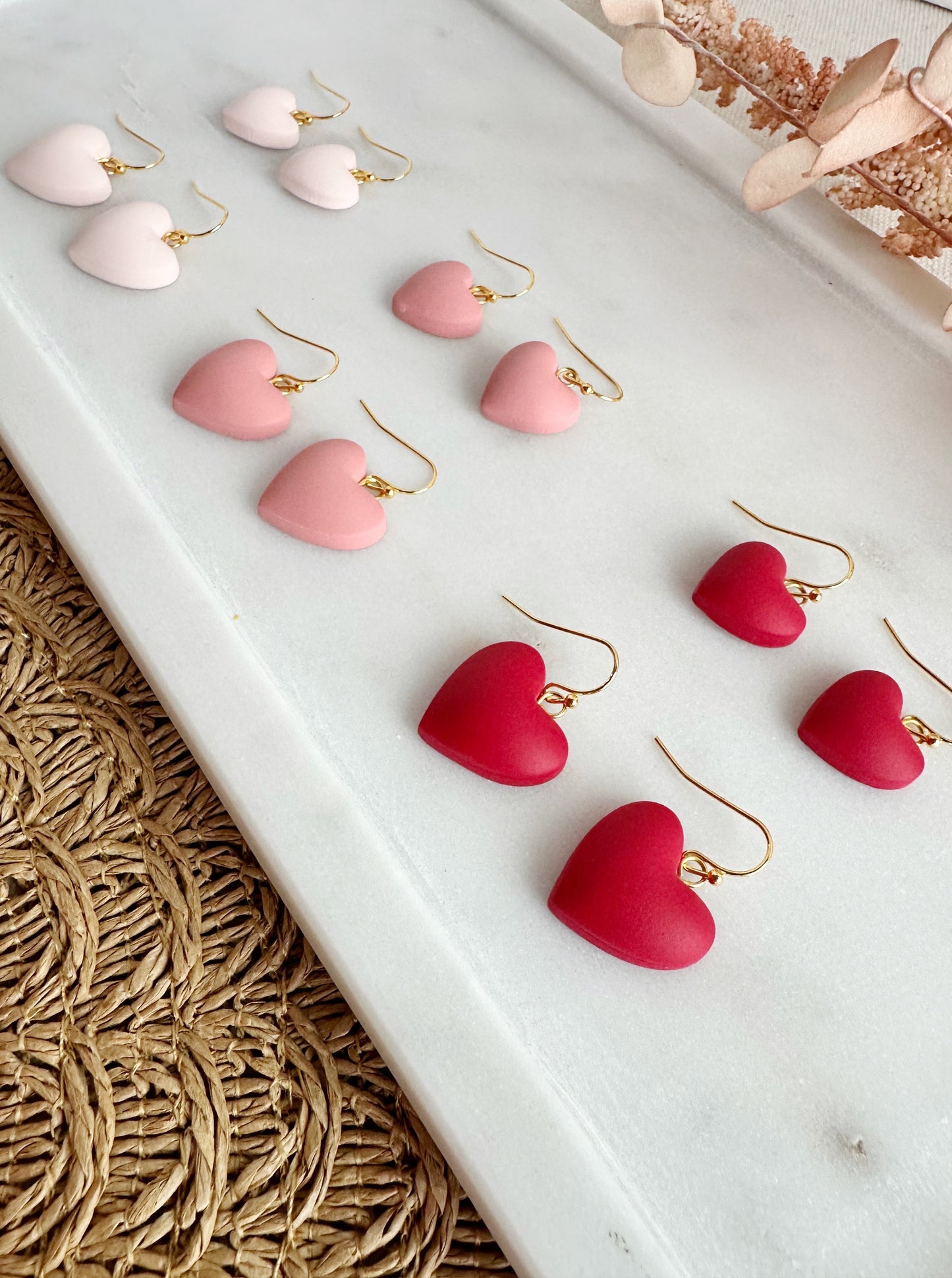 Puffy Heart Dangles