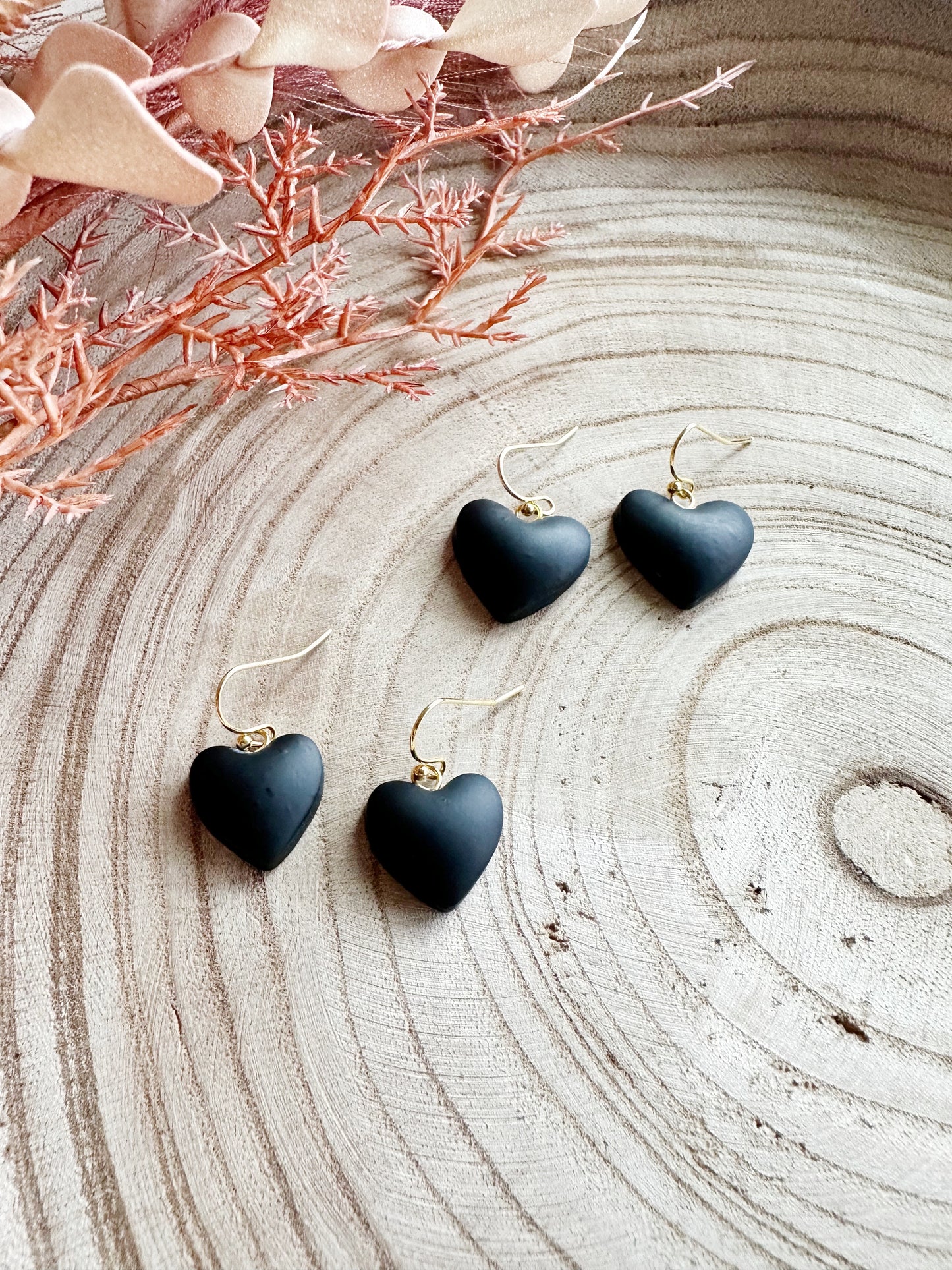 Puffy Heart Dangles