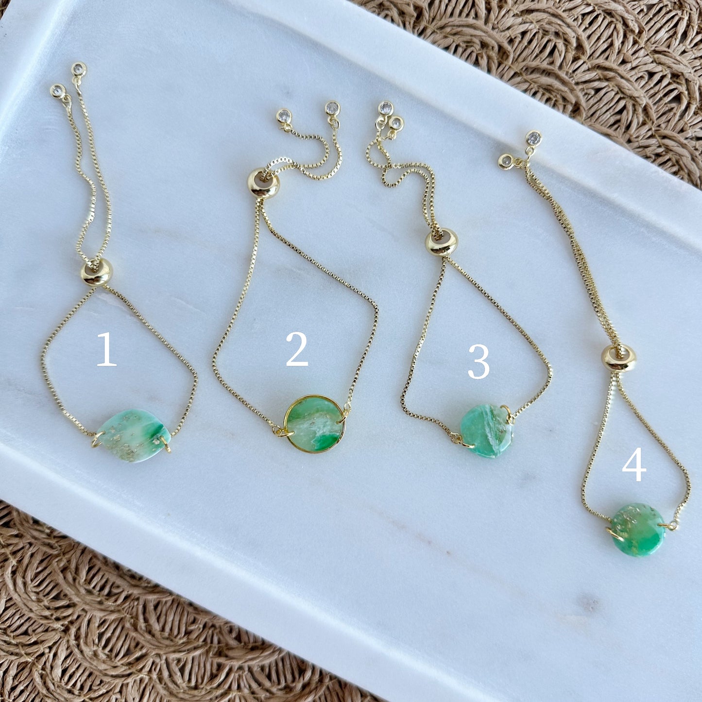 Green Marble Bracelets