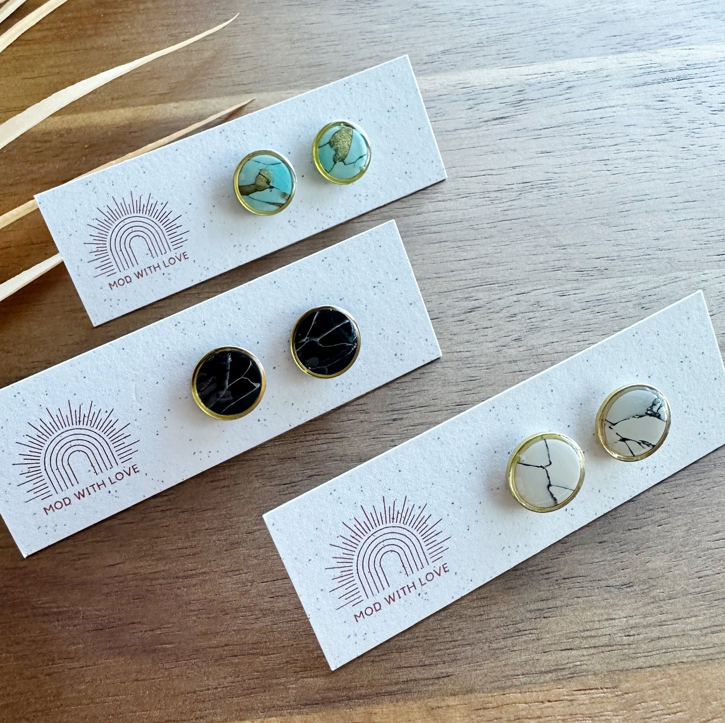 Round Bezeled Studs