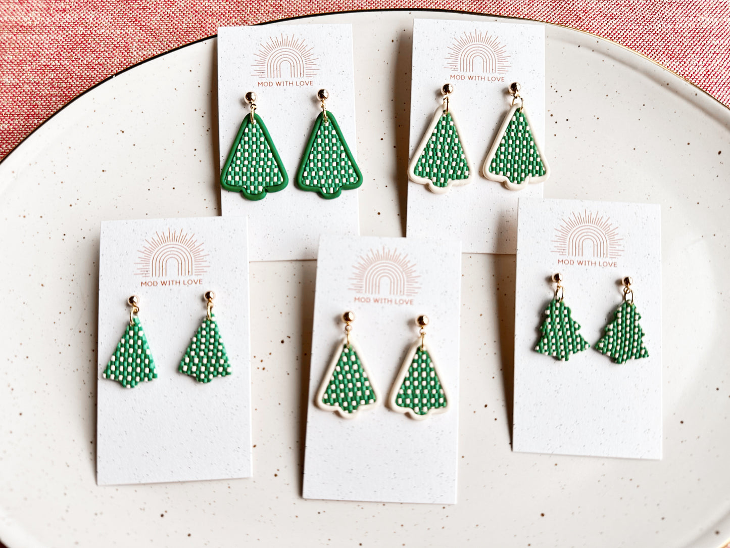 Checkered Christmas Trees