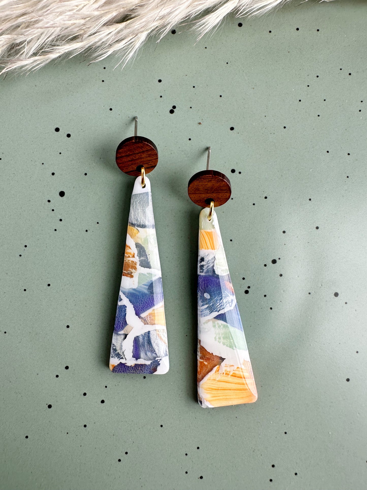 Autumn Watercolor Dangles