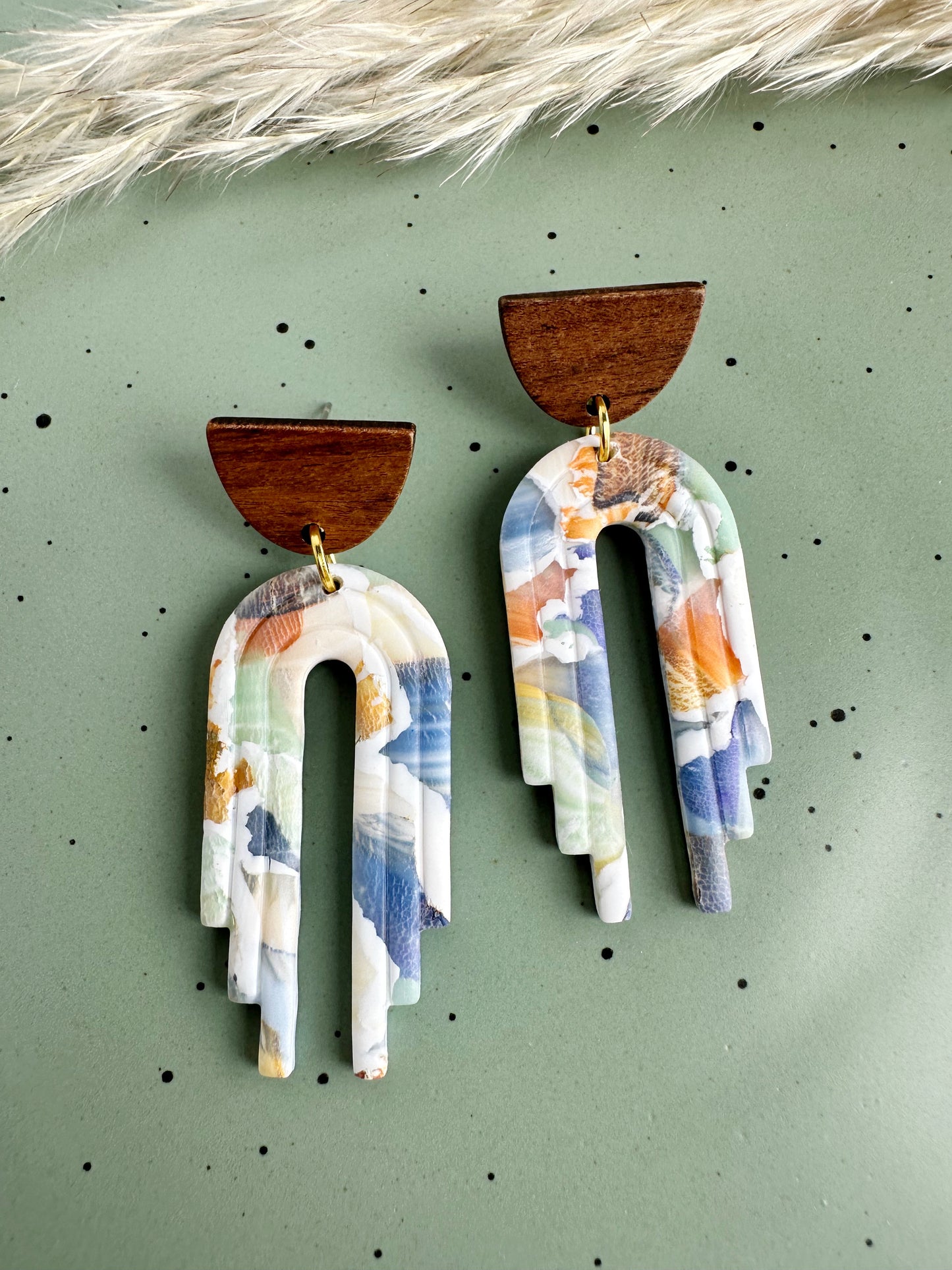 Autumn Watercolor Dangles