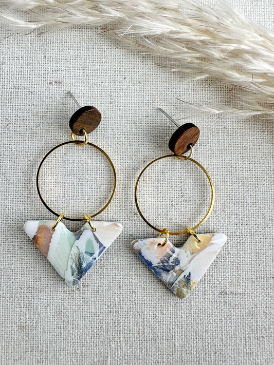 Autumn Watercolor Dangles