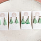Striped Christmas Tree Dangles
