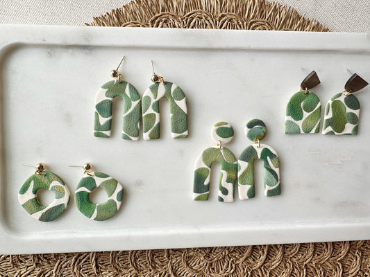 Green Botanical Dangles