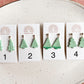 Striped Christmas Tree Dangles