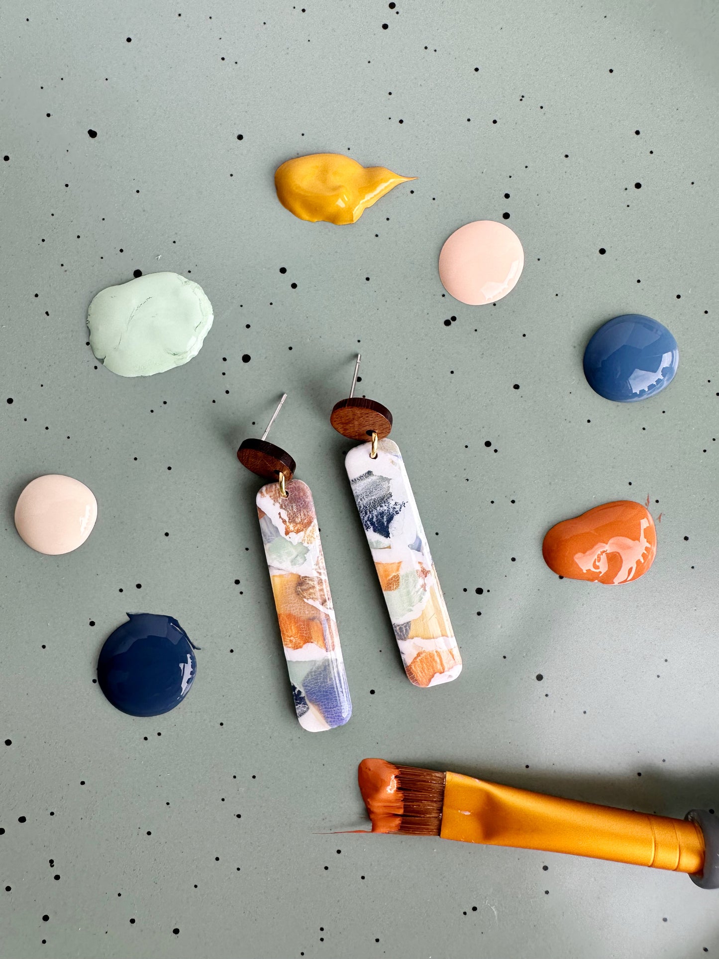 Autumn Watercolor Dangles