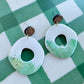 Marbled Organic Donut Dangle