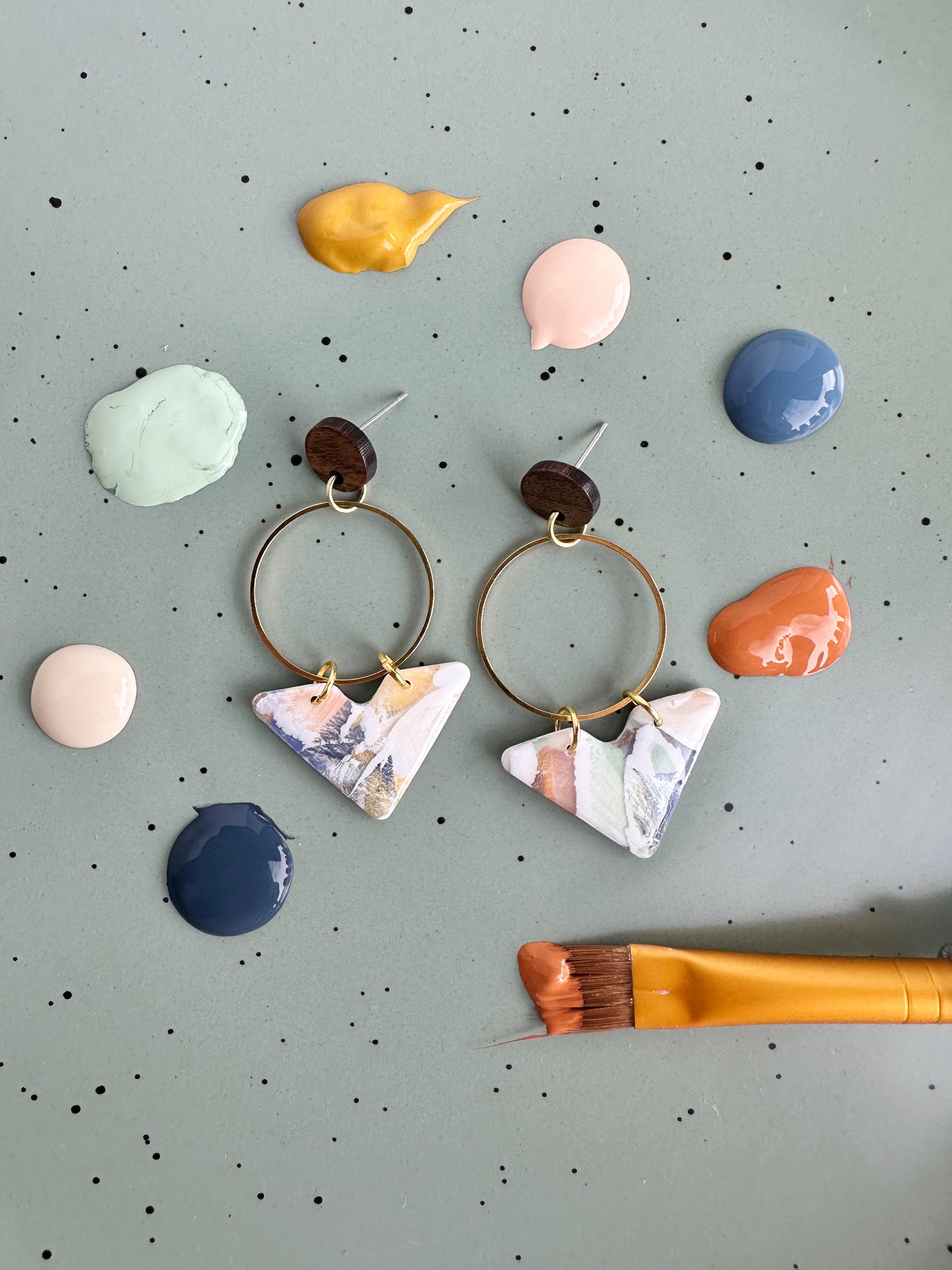 Autumn Watercolor Dangles