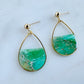 Green Marbled Dangles