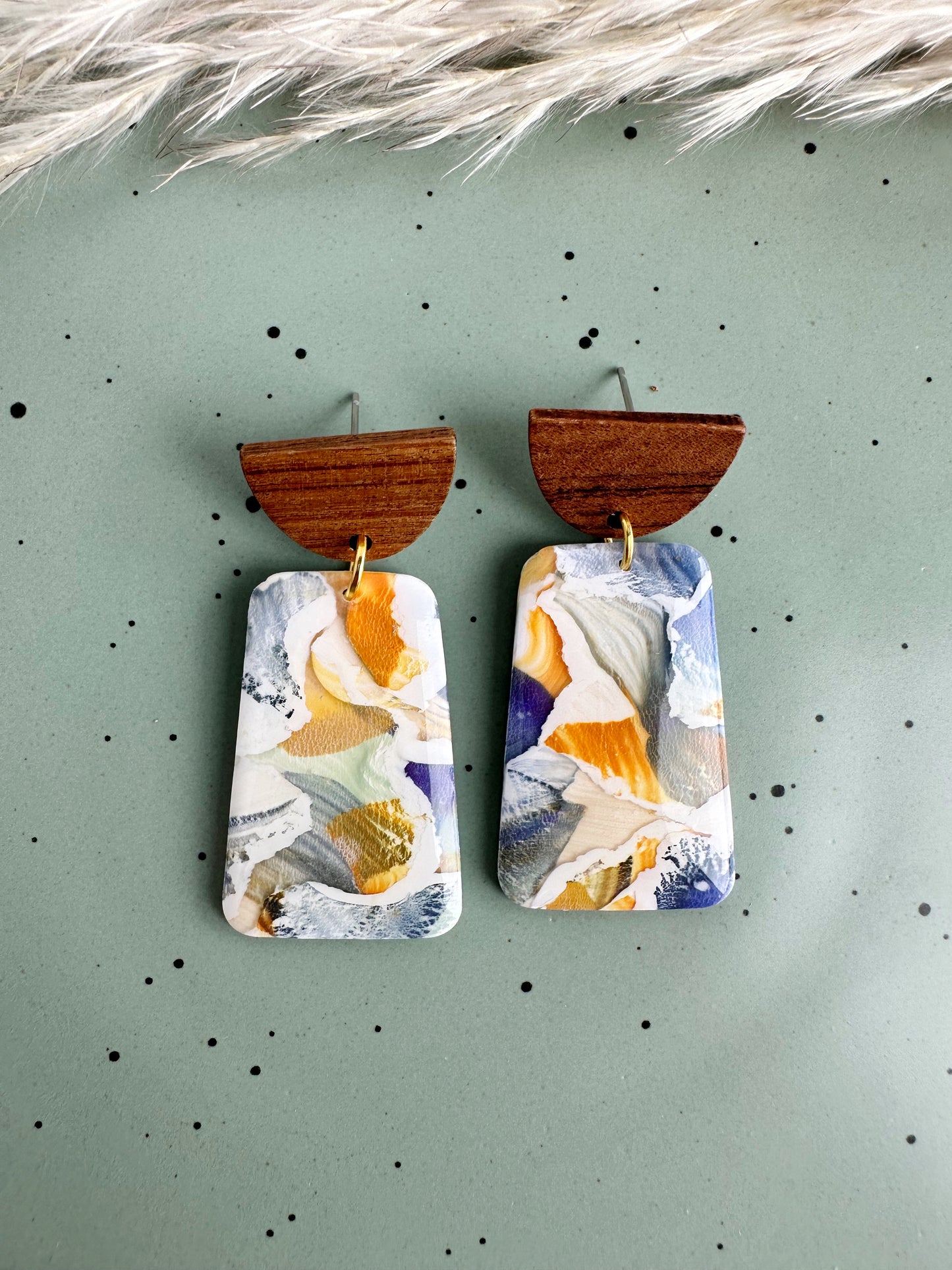 Autumn Watercolor Dangles