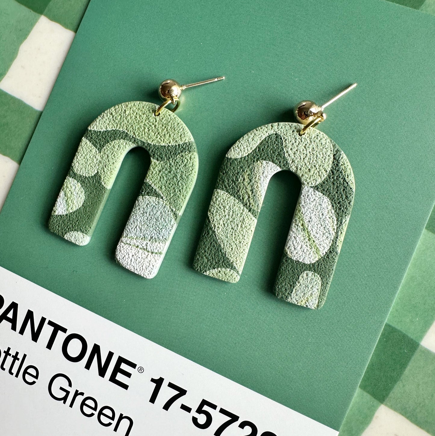 Green Botanical Dangles