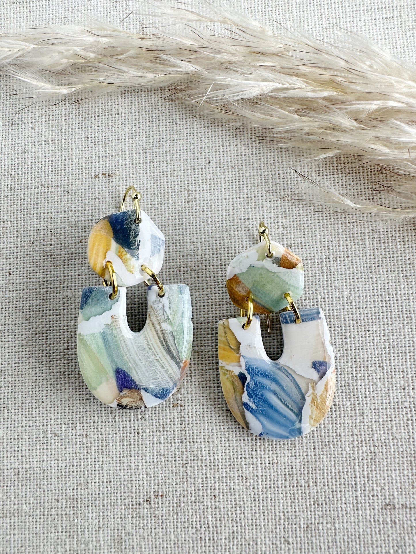 Autumn Watercolor Dangles