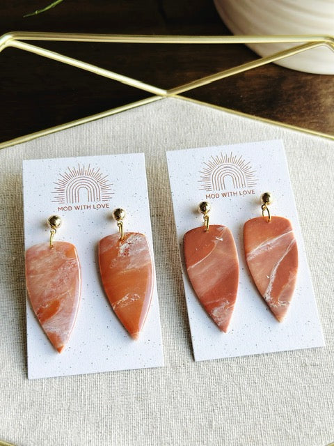 Red Canyon Dagger Dangle Earrings