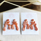 Red Canyon Blobby Arch Dangle Earrings