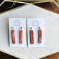 Red Canyon Long Narrow Rectangle Dangle Earrings