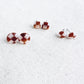 Checkered Tortoise Shell Post Earrings