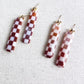 Checkered Tortoise Shell Earrings