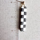 Vintage Checkered Dangle Earrings
