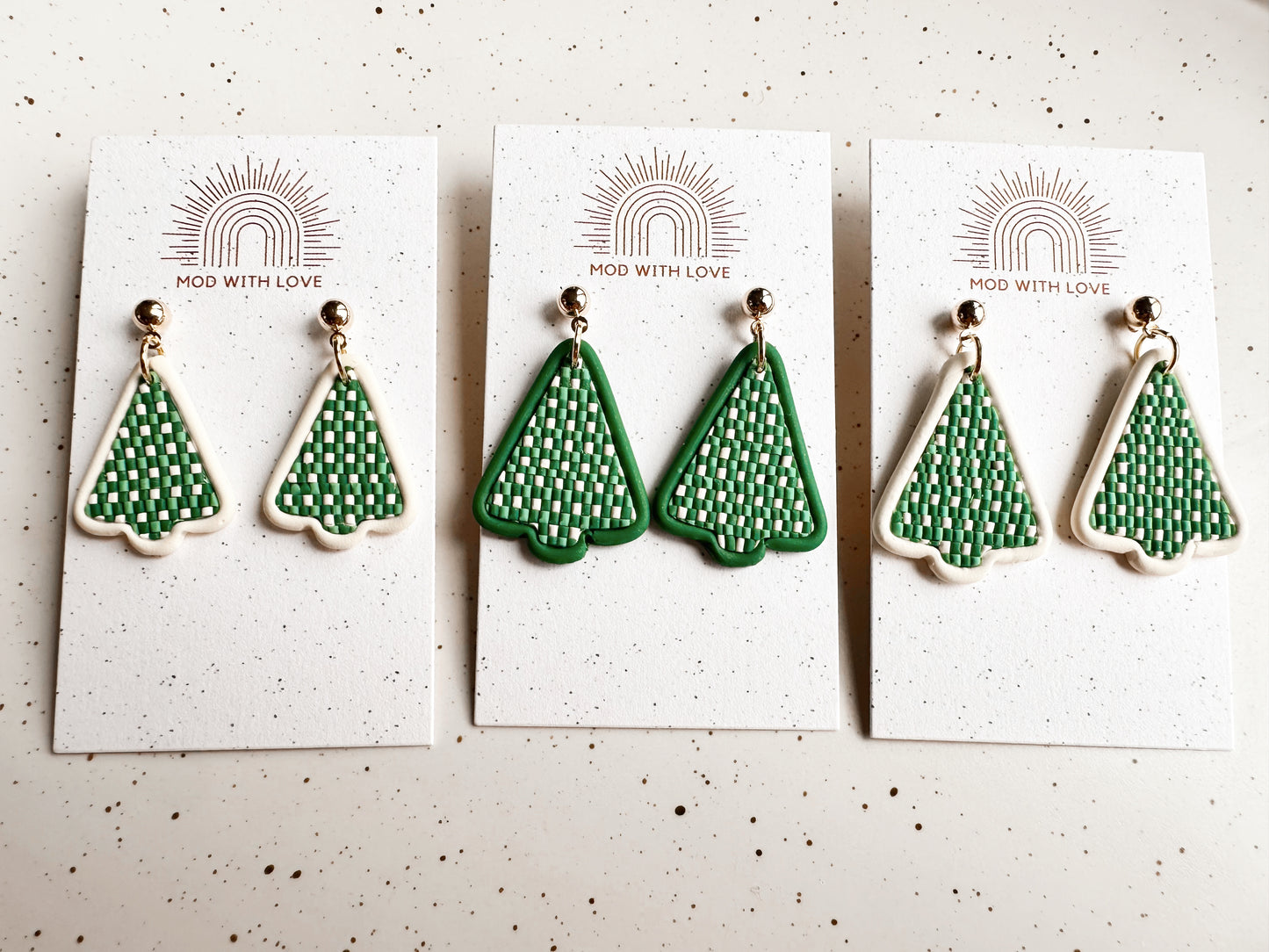 Checkered Christmas Trees