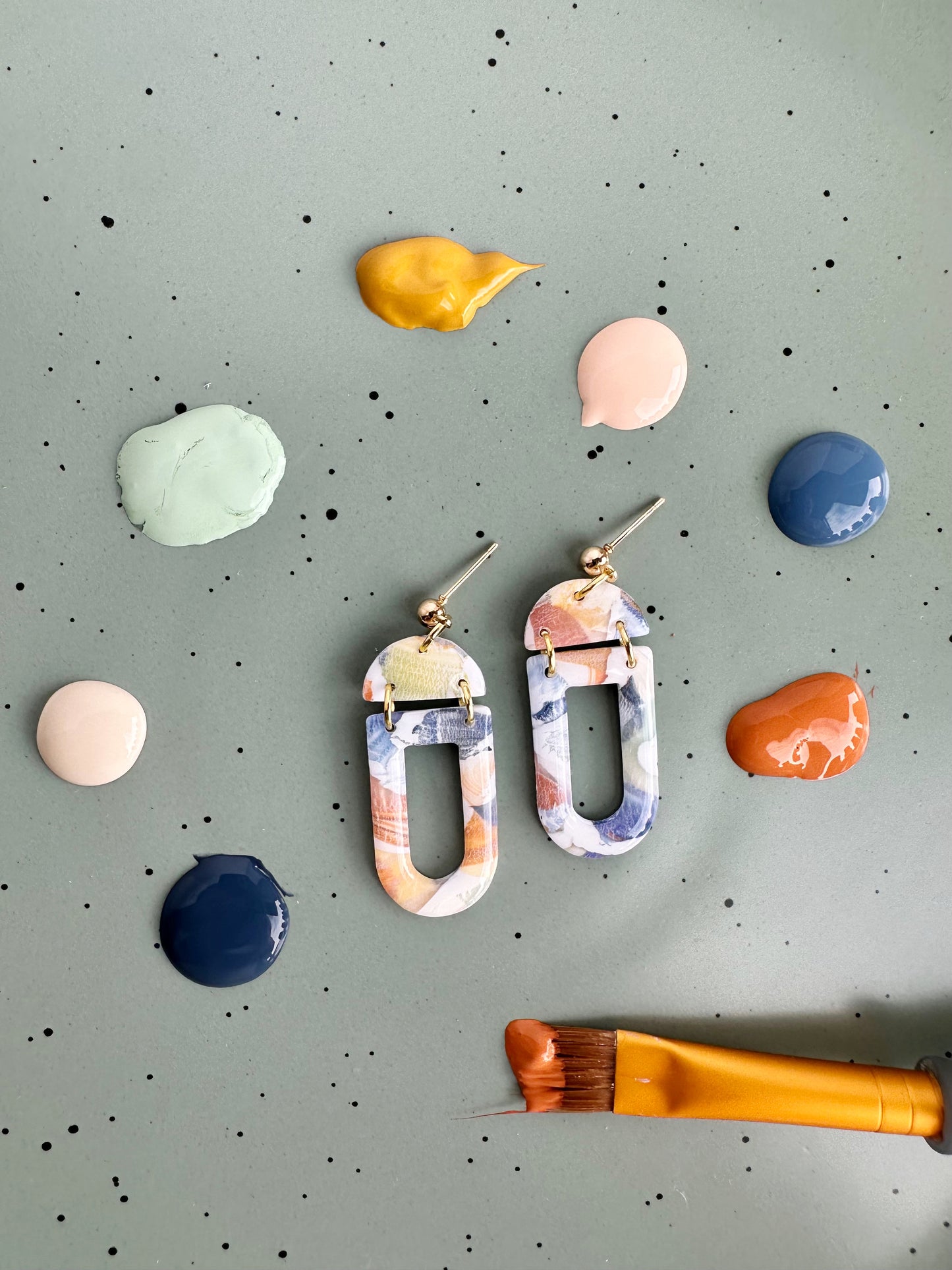 Autumn Watercolor Dangles