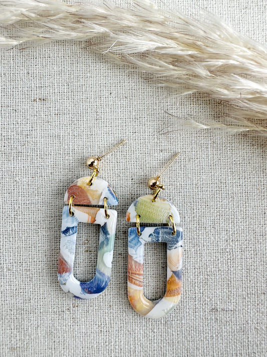 Autumn Watercolor Dangles