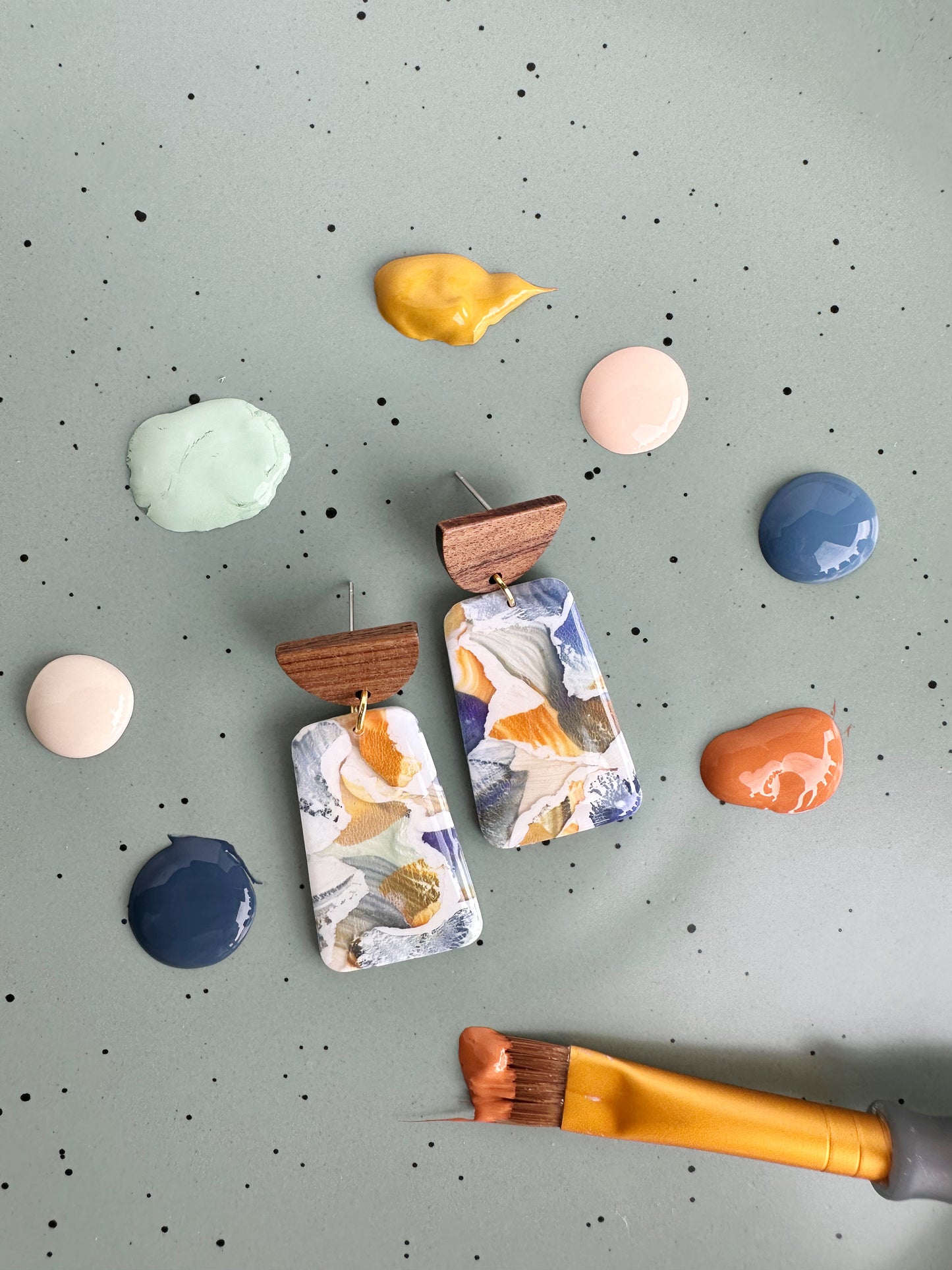 Autumn Watercolor Dangles