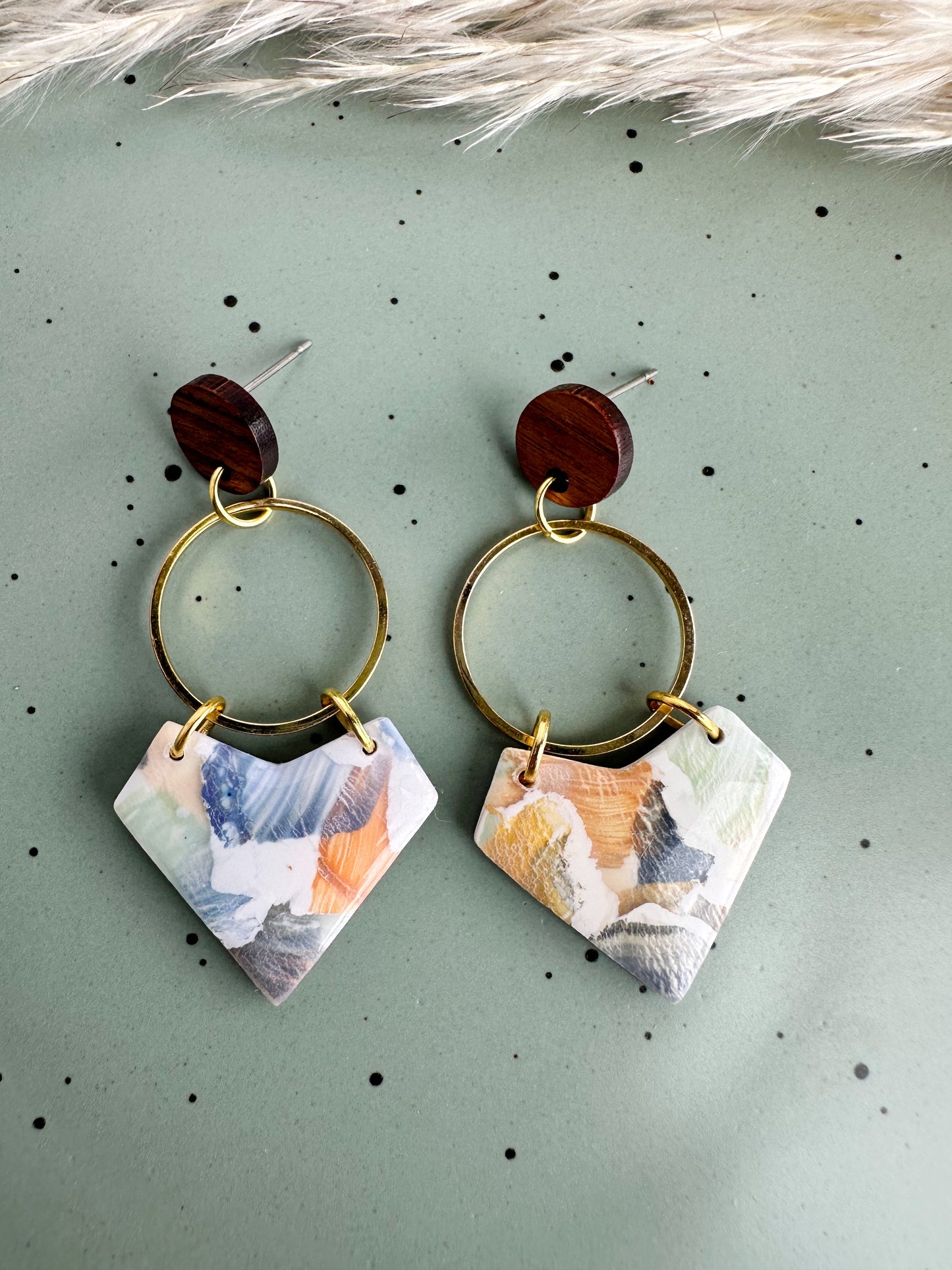 Autumn Watercolor Dangles
