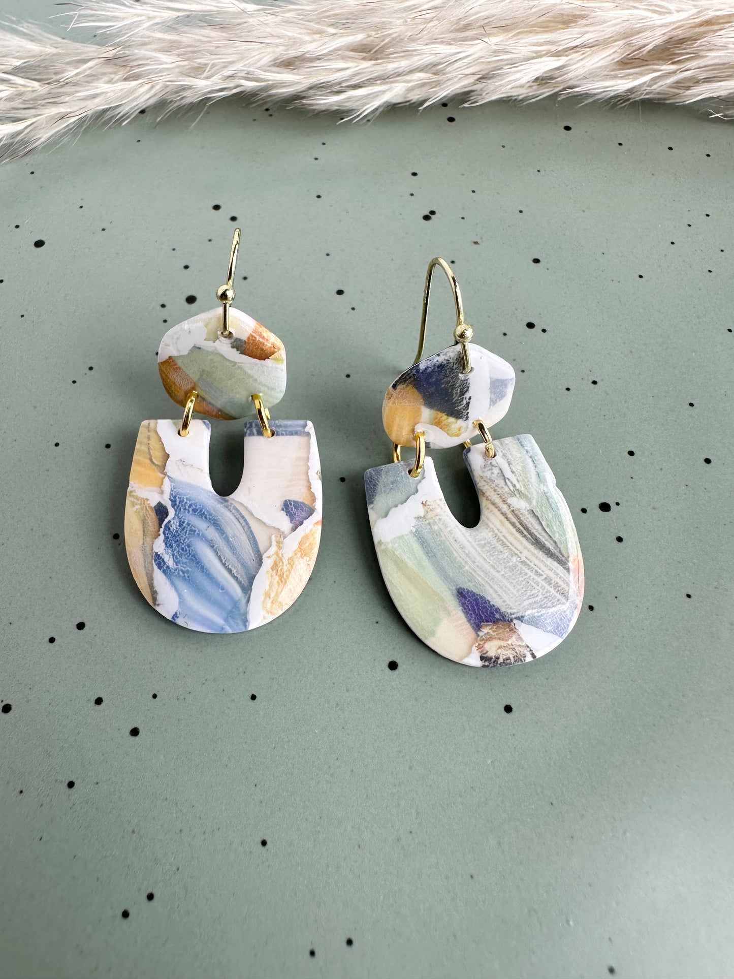 Autumn Watercolor Dangles