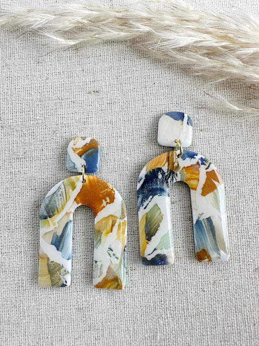 Autumn Watercolor Dangles