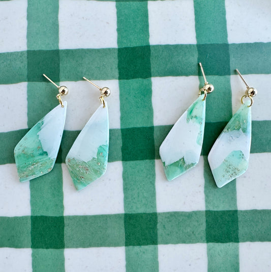 Green Marble Dangles