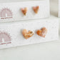 Pink Marbled Studs