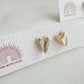 Champagne Gold Glitter Studs