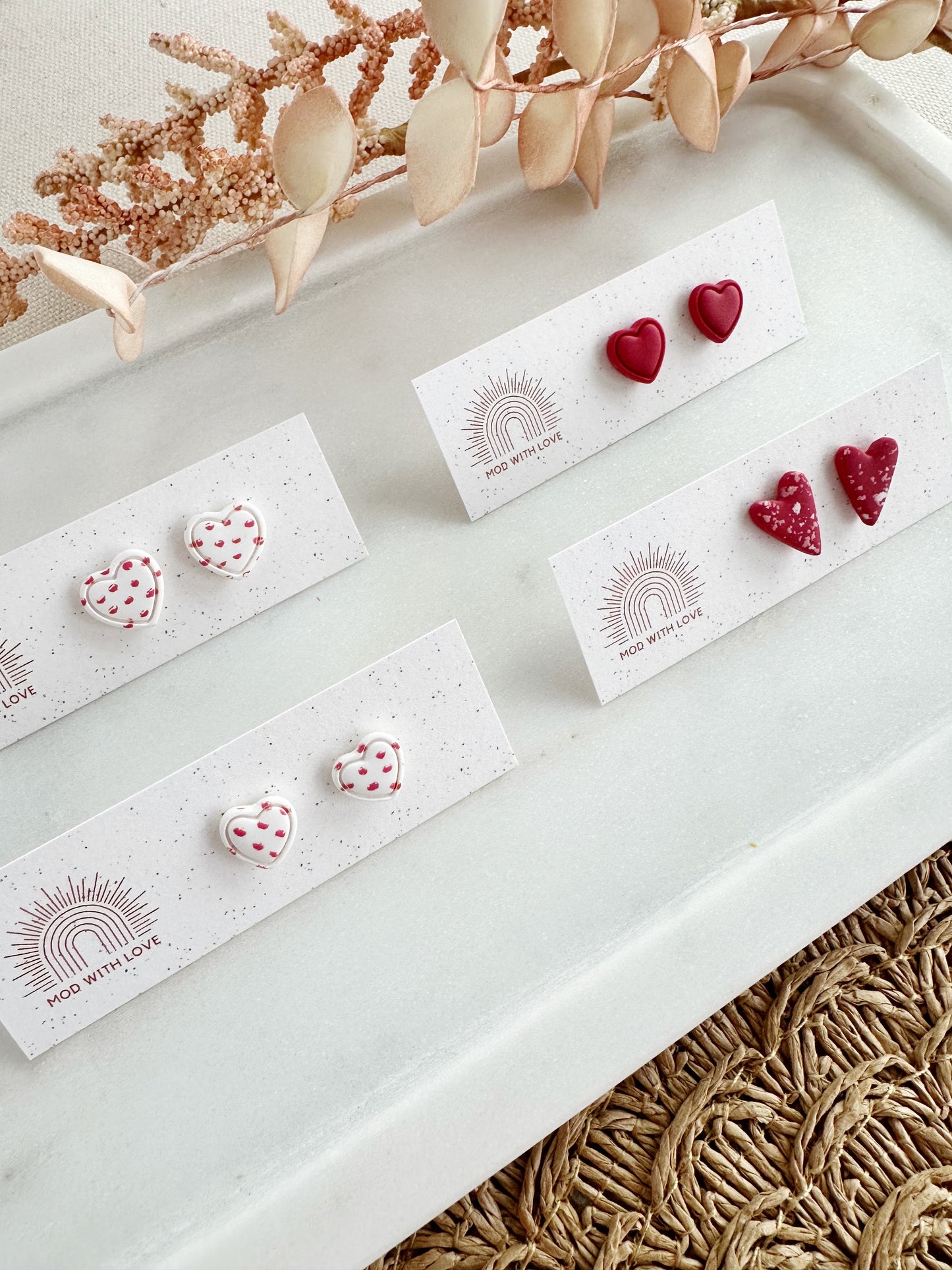 Heart Studs